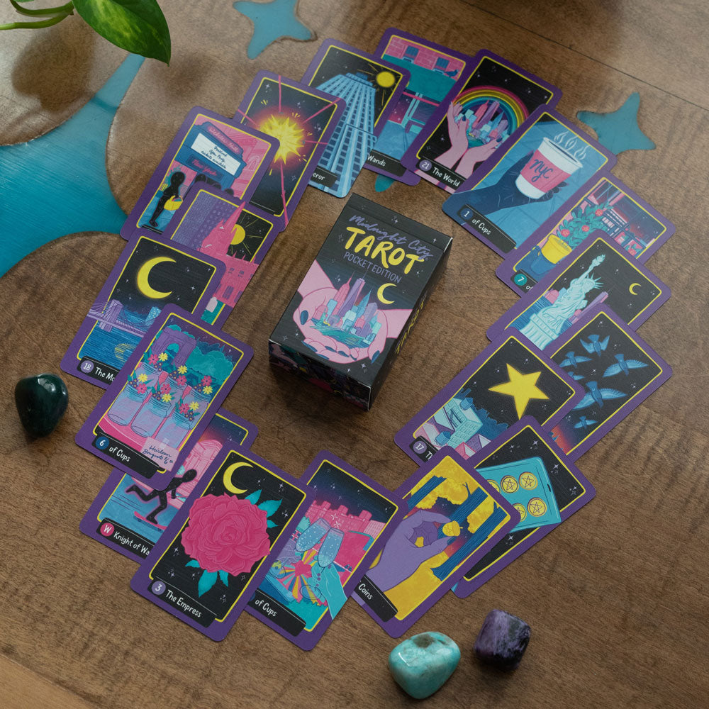 Midnight City Tarot Standard Deck, Guidebook and Pocket Deck