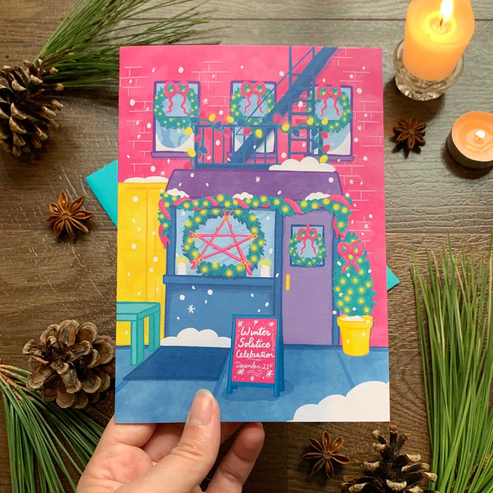 Winter Solstice in NYC Greeting Card