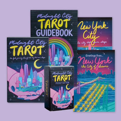 Midnight City Tarot Standard Deck, Guidebook and Pocket Deck