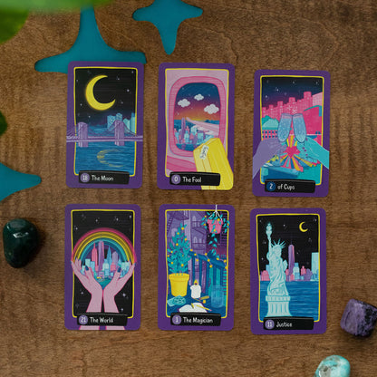 B-Grade Midnight City Tarot Pocket Deck